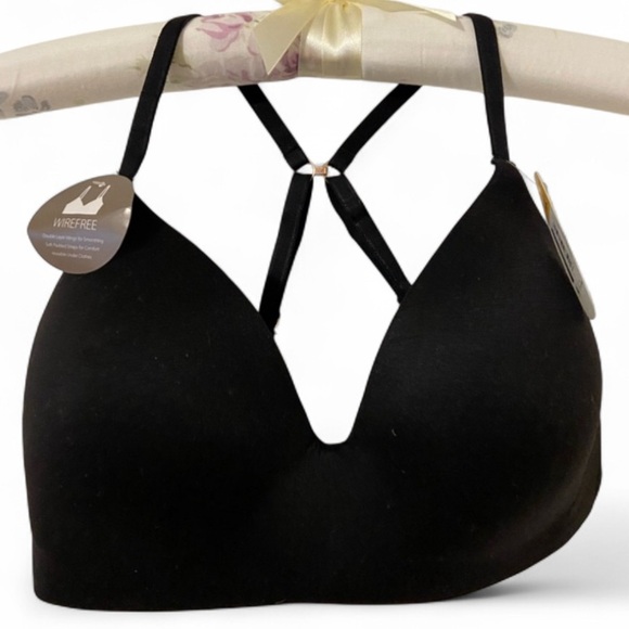 Secret Treasures Black Wire Free Converts to Crossback Bra NEW! NWT - Picture 1 of 3